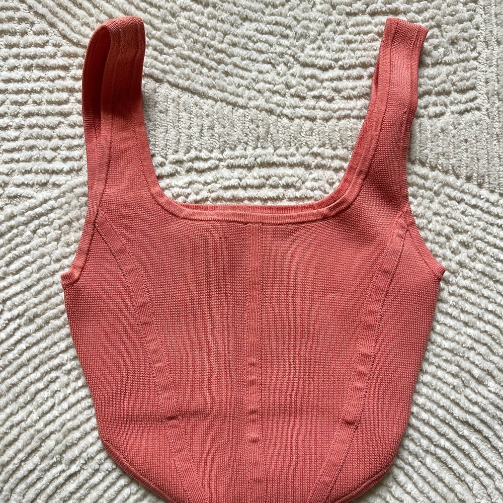 Babaton Peach Knit Top